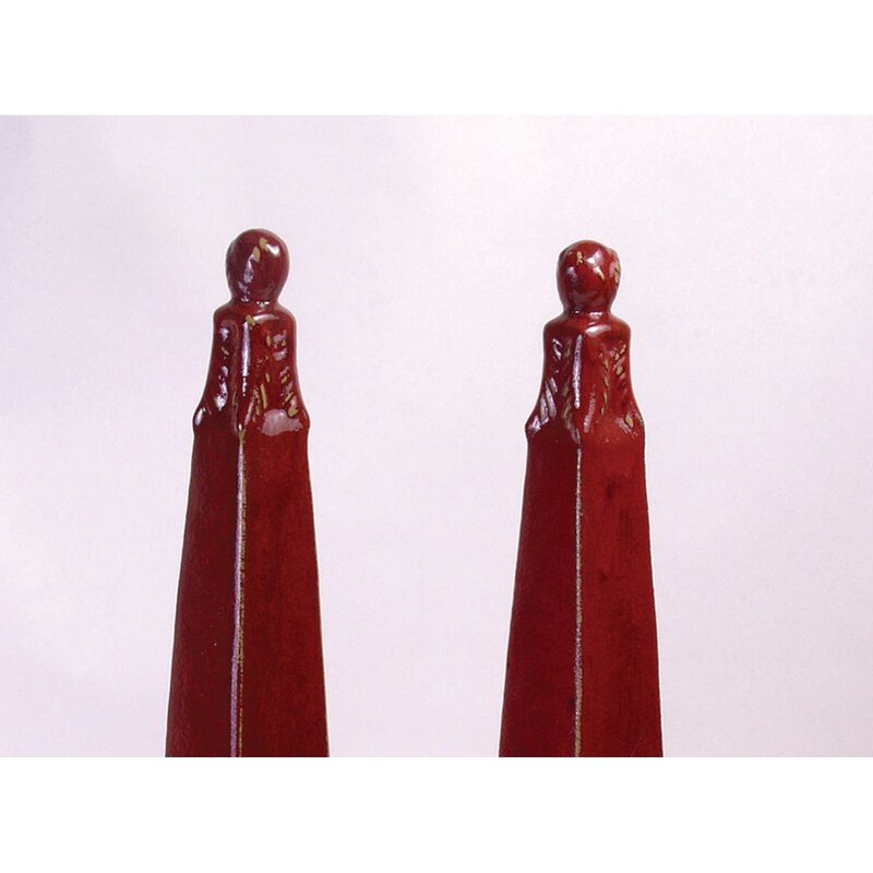 Aa Importing Red Elephant Finial Pair image number 2