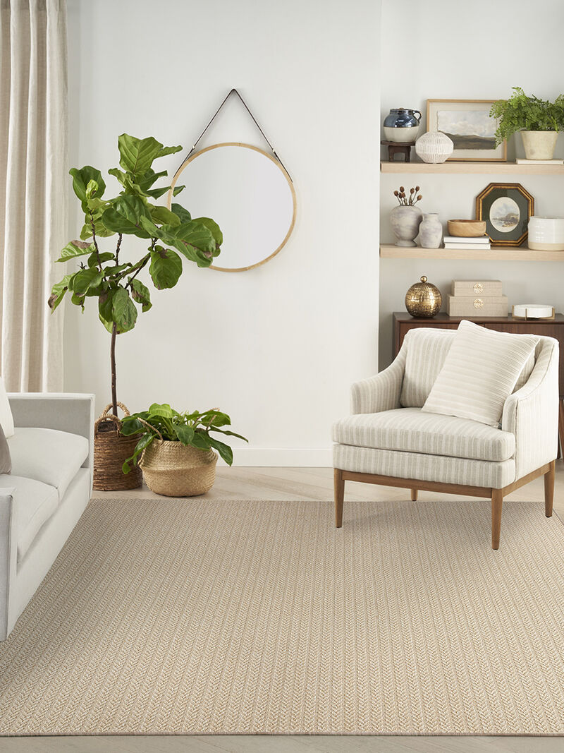 Tulum TLM02 Cream 10' x 14' Rug image number 7