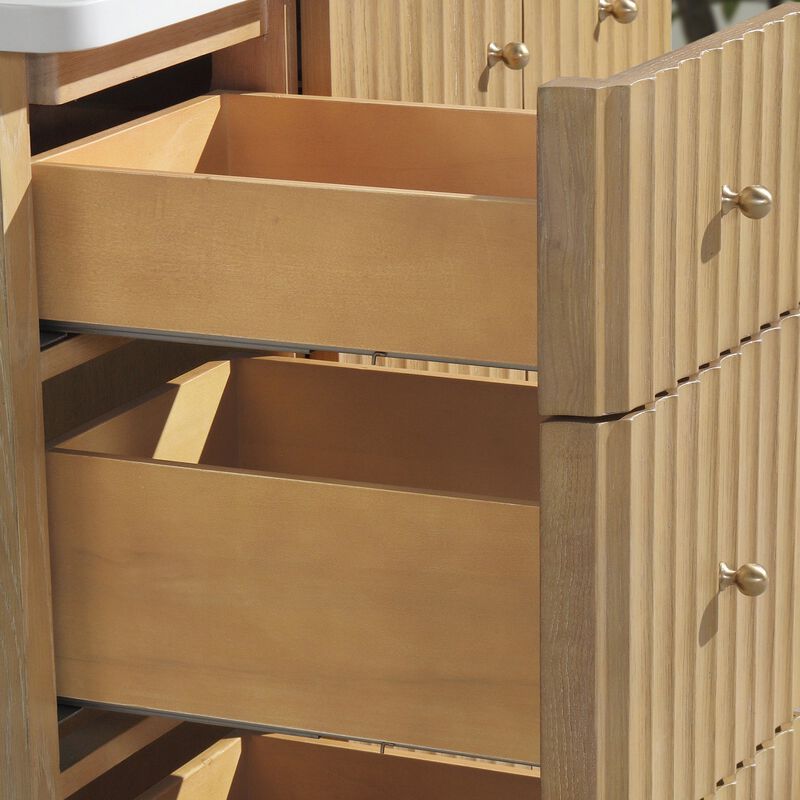 La Jolla 42" Bathroom Vanity Washed Oak image number 9