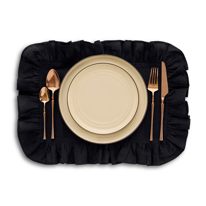 Linen Placemats - Gabrielle Ruffle