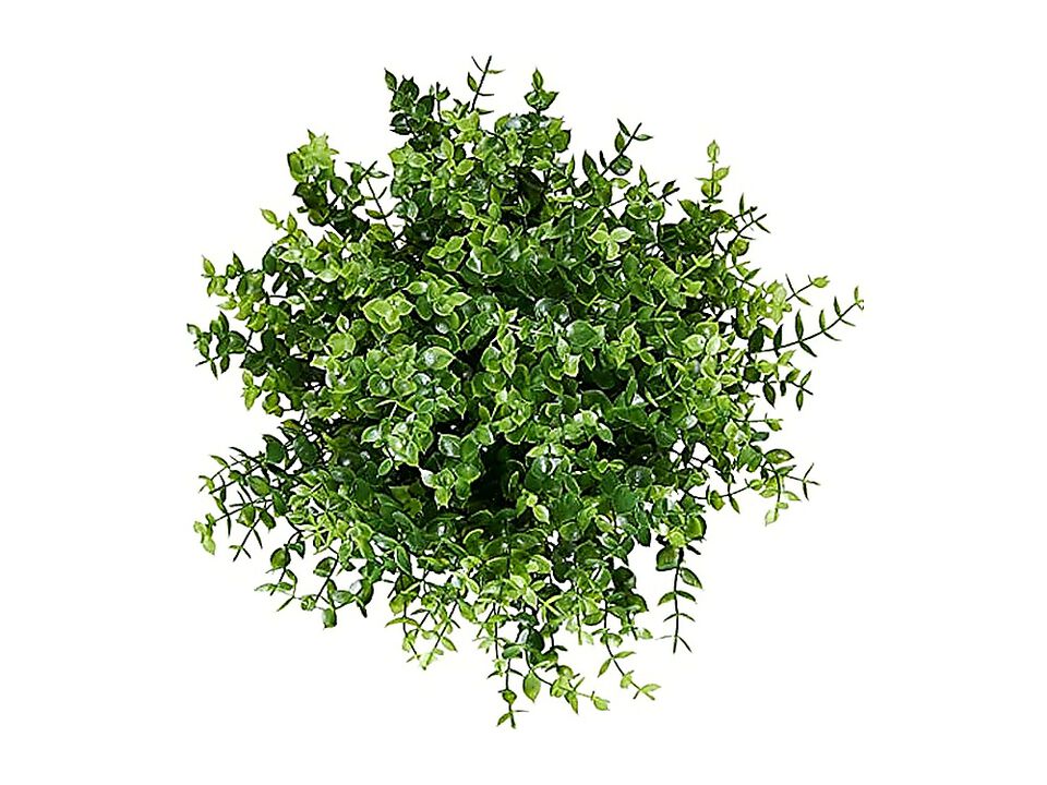 8 Pack Artificial Eucalyptus Plants Fake Boxwood Shrubs UV Resistant No Fade