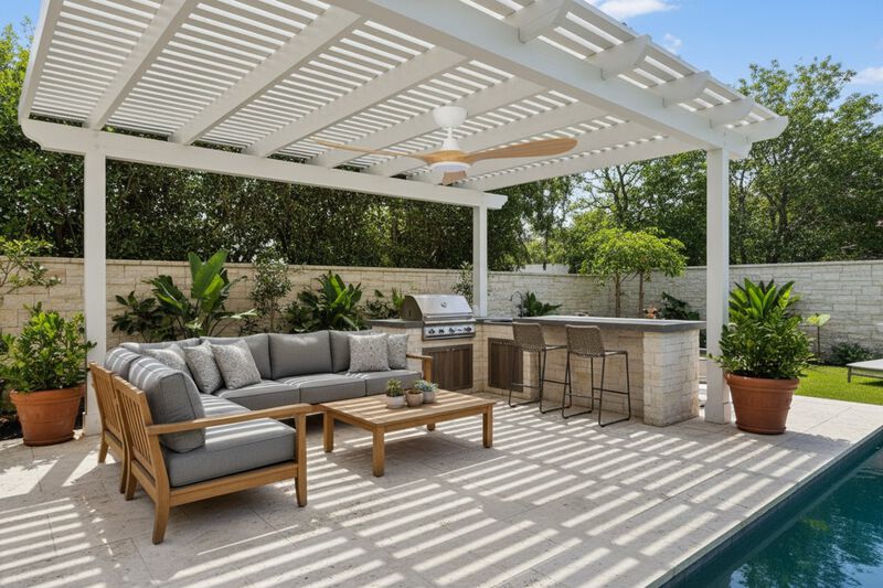ENLIGHT 56" Smart DC Ceiling Fan with Light, IP66 Outdoor/Coastal Rated, Matter Smart Home Integration, 3 Blades image number 3