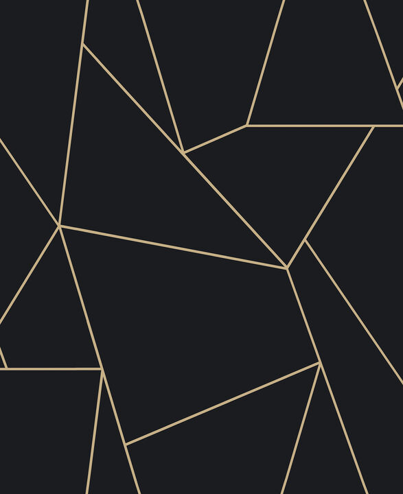 Nazca Black & Gold Wallpaper