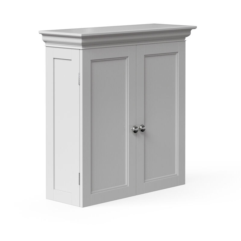 Stratford Removable Two-Door Wall Cabinet, White image number 3