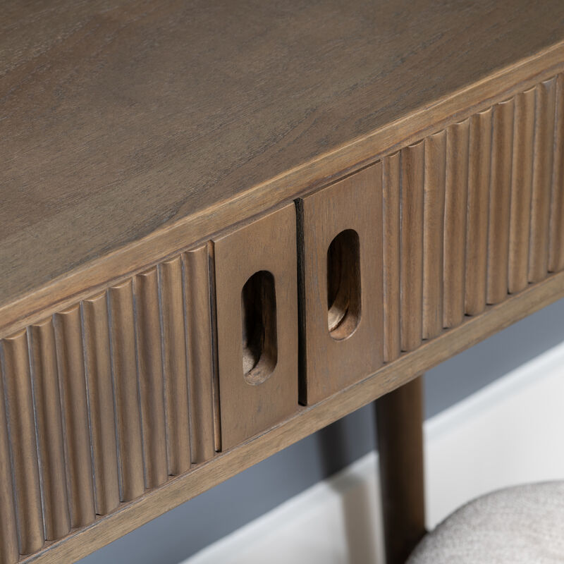Chaplin 2 Door Brown Writing Desk image number 2