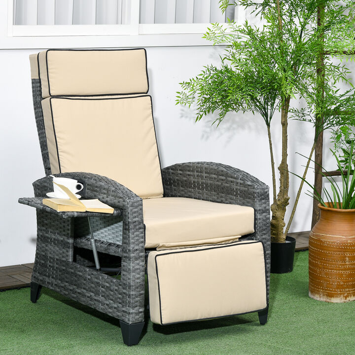 Hivvago Outdoor Recliner Patio Lounge Chair