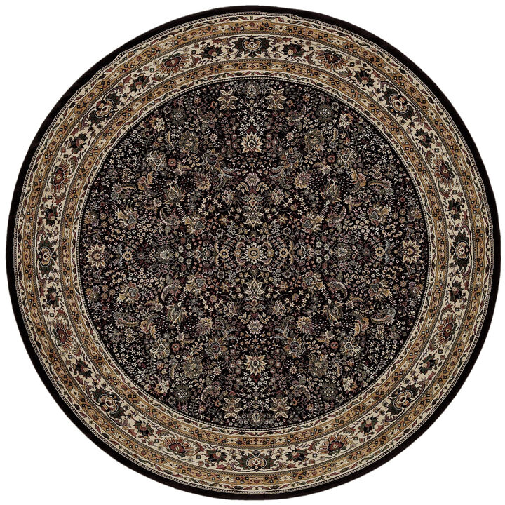 HomeRoots Oriental Round Rug