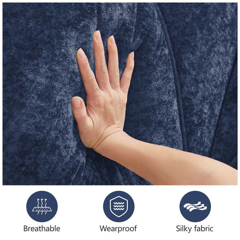 Clihome U-shaped Boneless Sofa,Tufted Design,32D High Density Sponge  Bottom,Anti-Slip Design,Free Combination,Movable Ottomans For Living Rooms image number 6