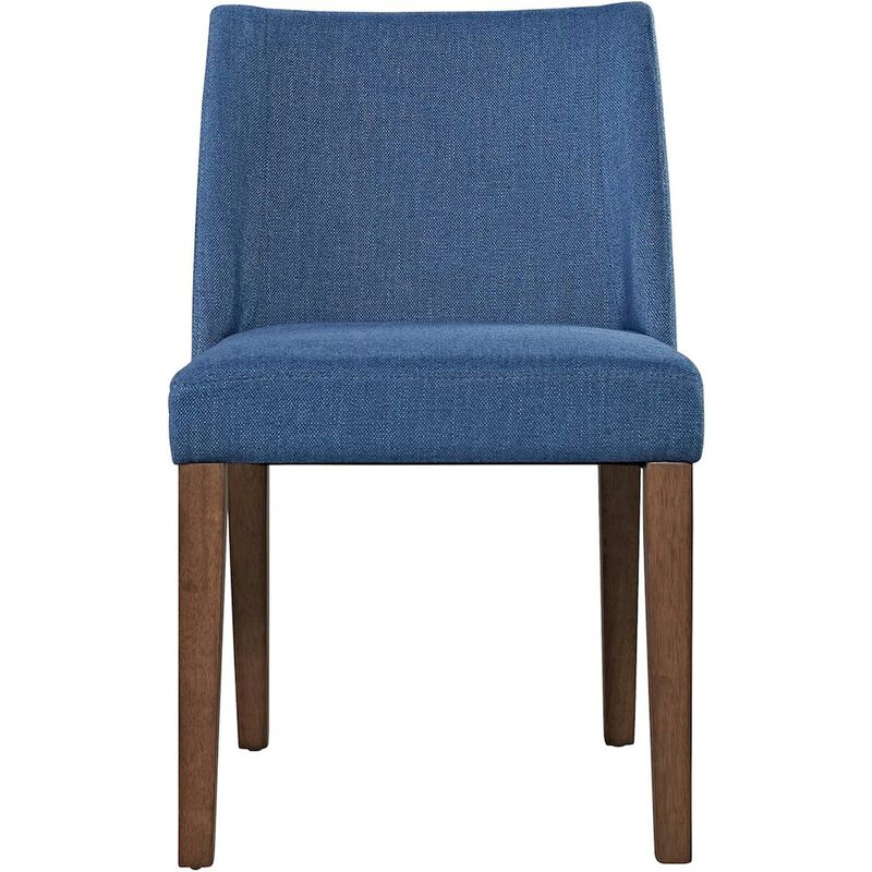 Liberty Furniture Space Savers Nido Chair - Blue (RTA)-Set of 2 in Satin Walnut image number 3
