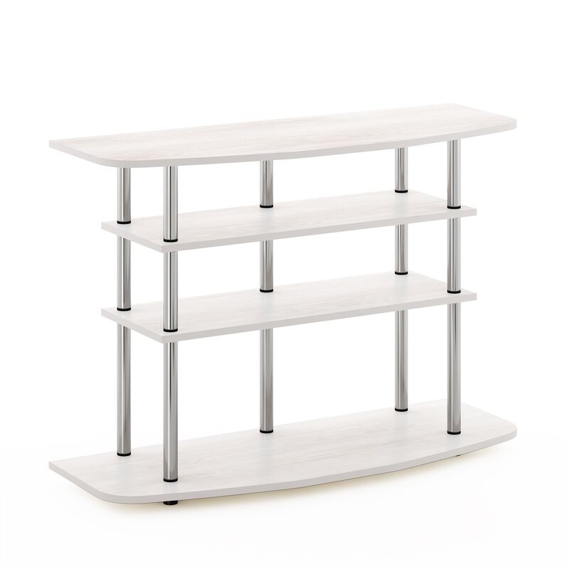 Furinno Furinno Frans Turn-N-Tube 4-Tier TV Stand for TV up to 46, White Oak
