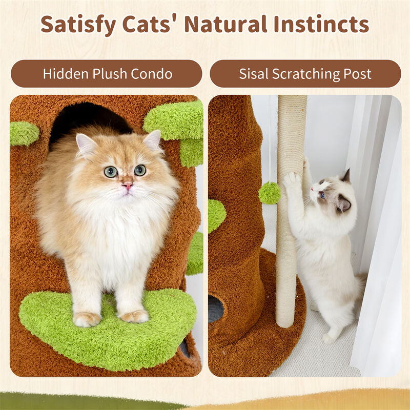 XXL Cat Tree Tower Activity Center Large Playing House Condo Rest Multiple Cats image number 6