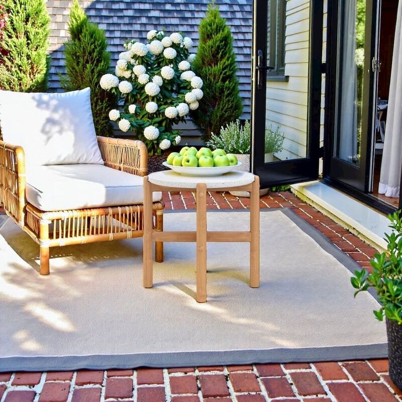 Outdoor Side Table, Small Patio Table for Outside or Porch Use image number 2