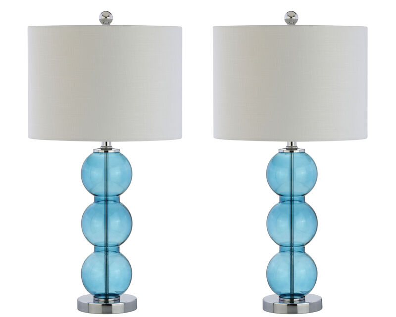Bella Glass Triple Sphere LED Table Lamp (Set of 2)