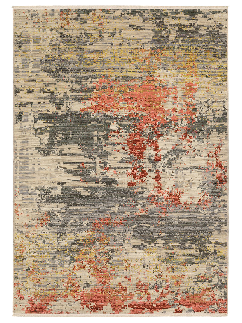 Soleri 5'3" x 7'6" Beige Rug image number 0