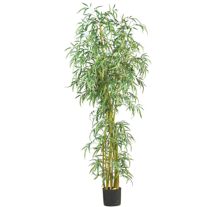 HomPlanti 7 Feet Fancy Style Slim Bamboo Silk Tree