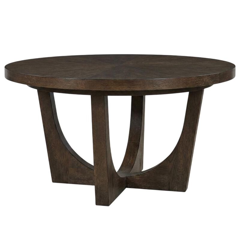 Liberty Furniture 5 Piece Pedestal Table Dining Set with 4 Panel Back Chairs - Satin Espresso image number 0