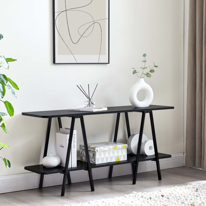Celine Black Console Table