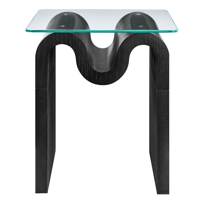 Ondine Glass Top Side Table image number 4