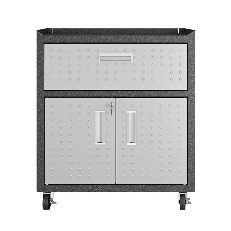 Fortress Gray Rolling Cabinet