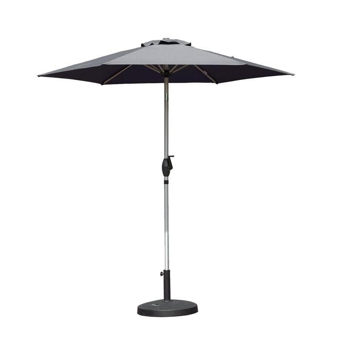 MONDAWE 7.5FT Patio Umbrella, Outdoor Table Umbrella with Push Button Tilt and Crank, UV Protection Waterproof Market Sun Umbrella with 8 Sturdy Ribs for Garden, Deck, Backyard, Pool