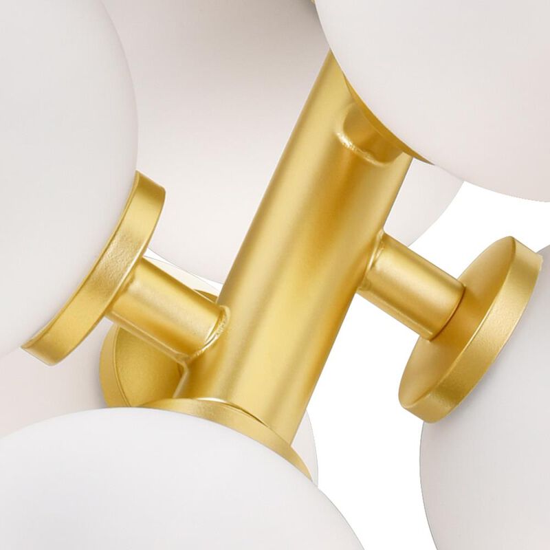 Arya 8 Light Pendant With Satin Gold Finish