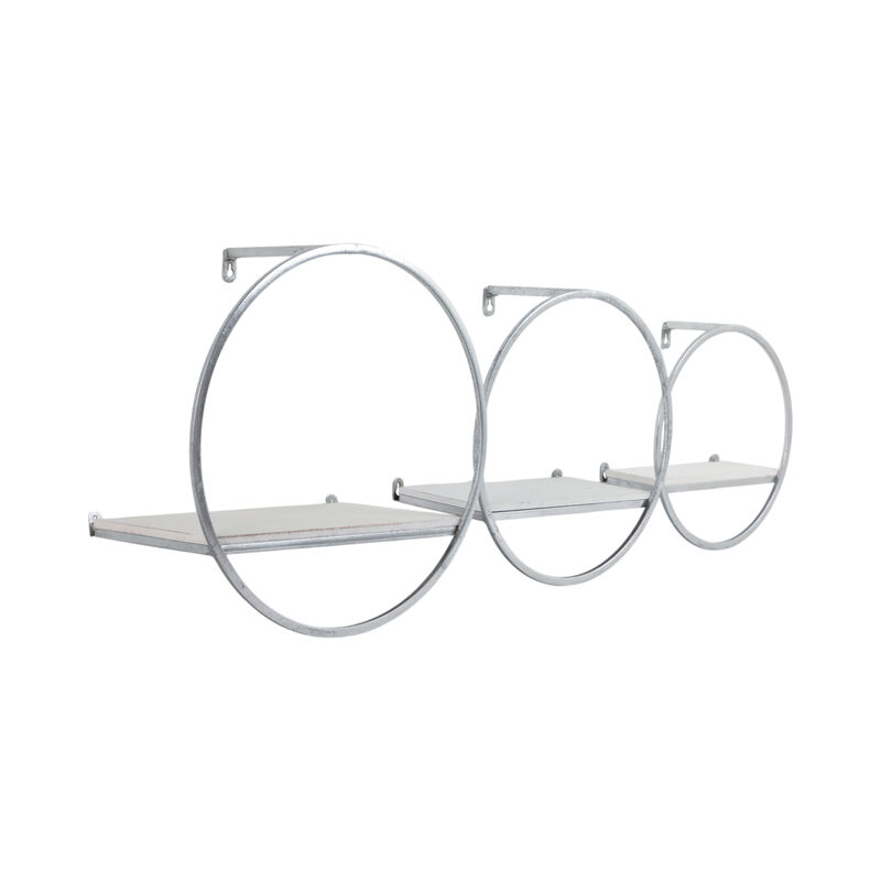 S/3 Wood/Metal Wall Shelves image number 1