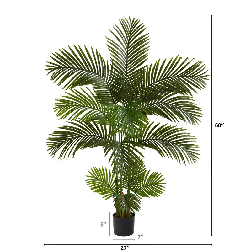 Hivvago 5 Feet Areca Palm Artificial Tree