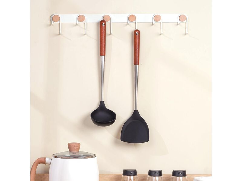 FJNATINH Silicone Wok Spatula and Ladle Tool Set