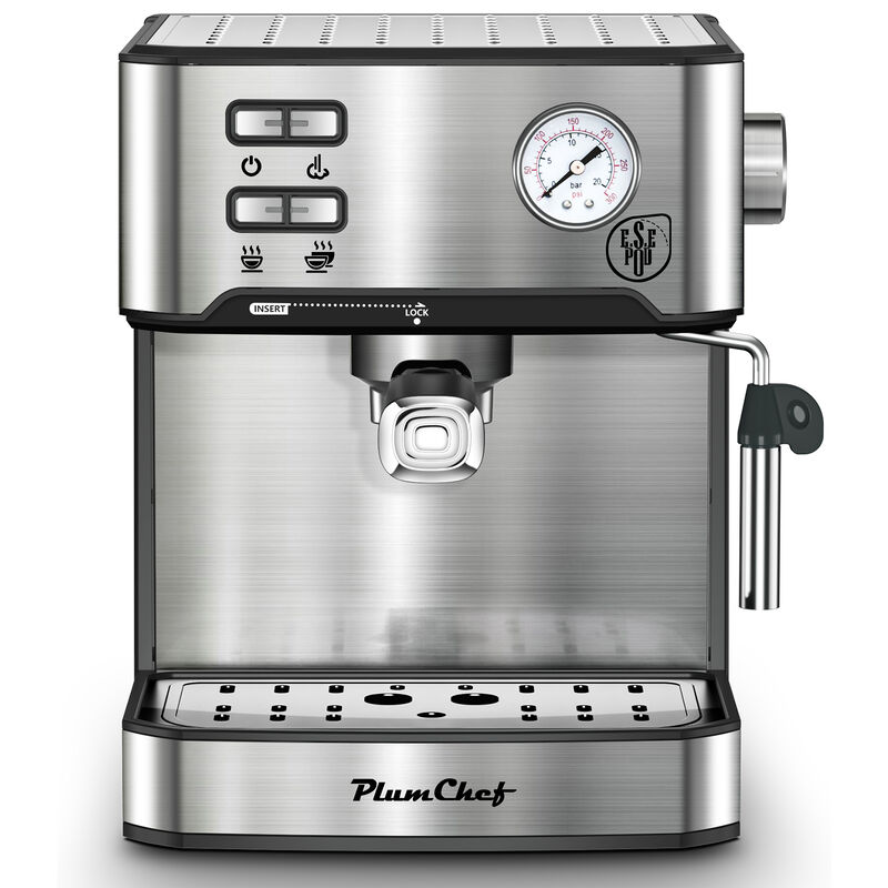 20 Bar Espresso Machine with Milk Frother, ESE Pod Compatible, Pressure Display, Single & Double Shot Home Barista image number 8