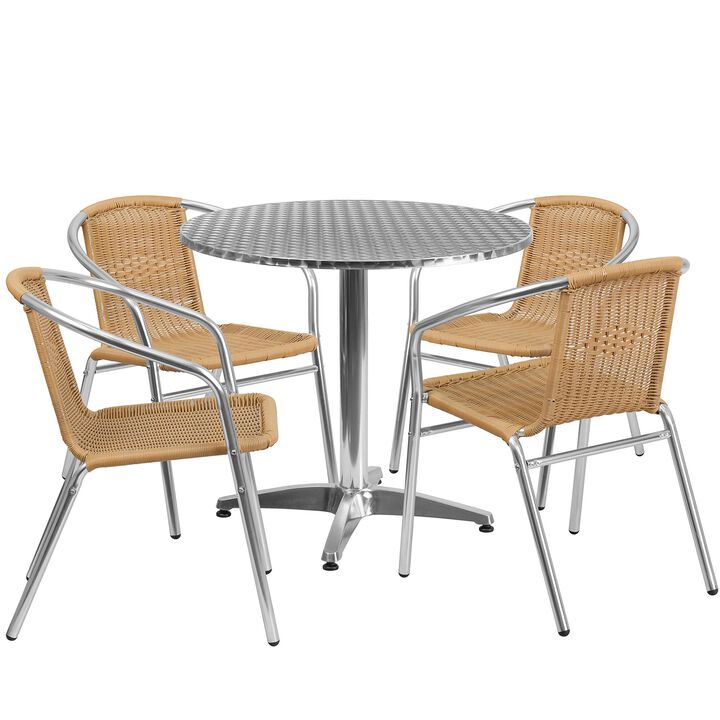31.5RD Aluminum Table Set