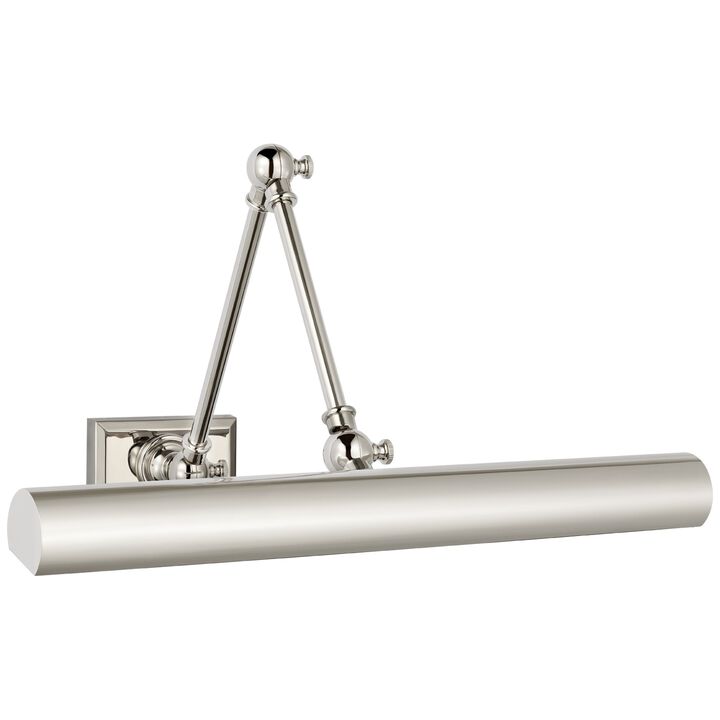 Cabinet Maker 18" Double Library Light in Polished Nickel