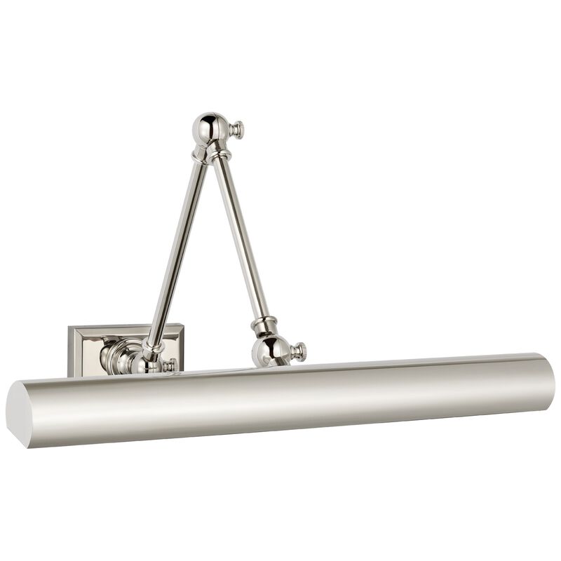Cabinet Maker 18" Double Library Light in Polished Nickel