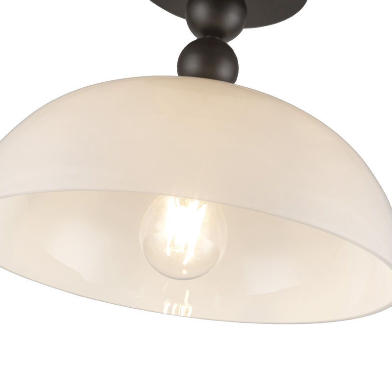 Paisley 12 in Socket Semi Flush Mount image number 2