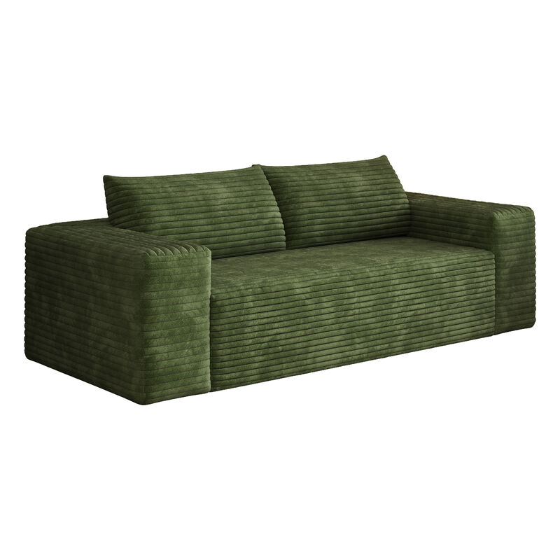 Whisen 78.8" Sofa, 3-Seat Cotton Deep Seat Couch for Living Room Bedroom image number 5