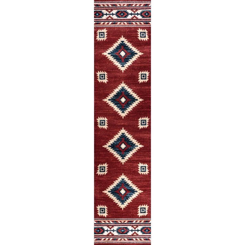 Serape Medallion Southwestern Area Rug
