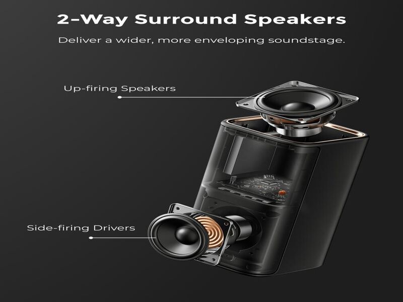 ULTIMEA Skywave Series 7.1.4ch Professional Wireless Surround Sound System for TV, 980W Dolby Atmos Sound Bar with 10" Wireless Subwoofer image number 3