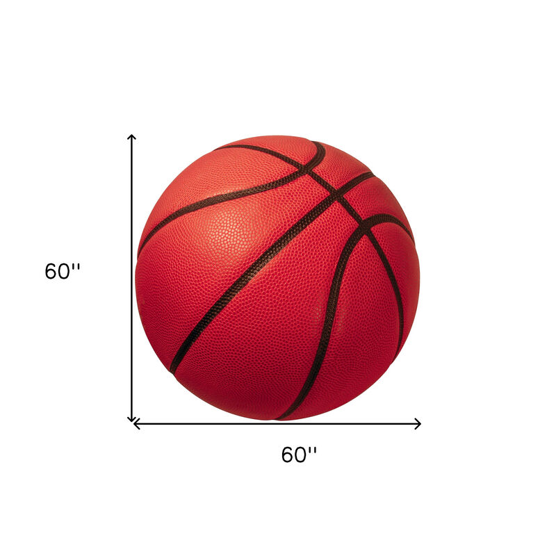 HomeRoots Basketball Youthful Washable Round Rug image number 3