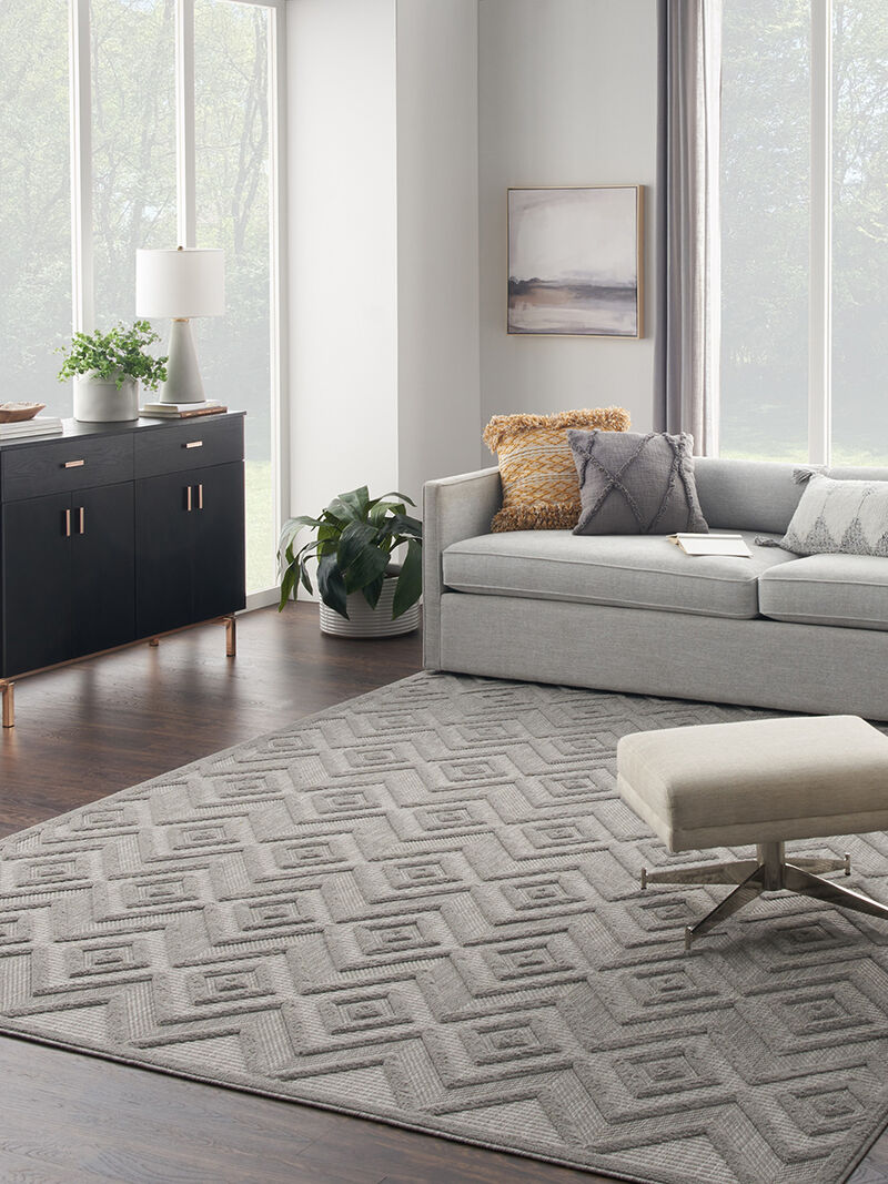Versatile NRV01 Silver/Gray 7' x 10' Rug image number 5