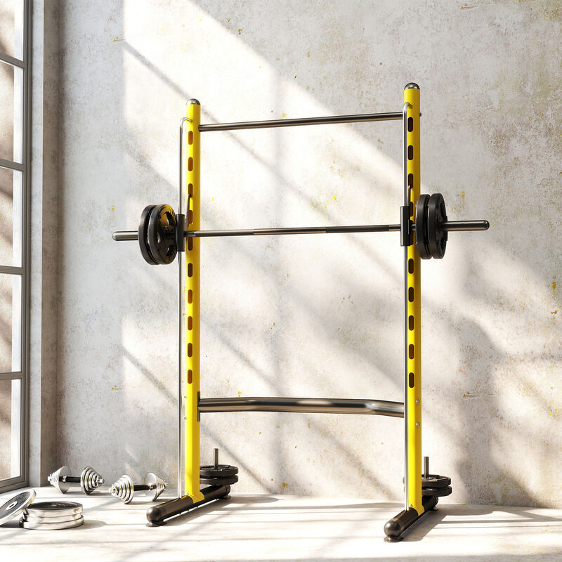 Hivvago Squat Rack with Pull Up Bar and Adjustable Bench image number 7