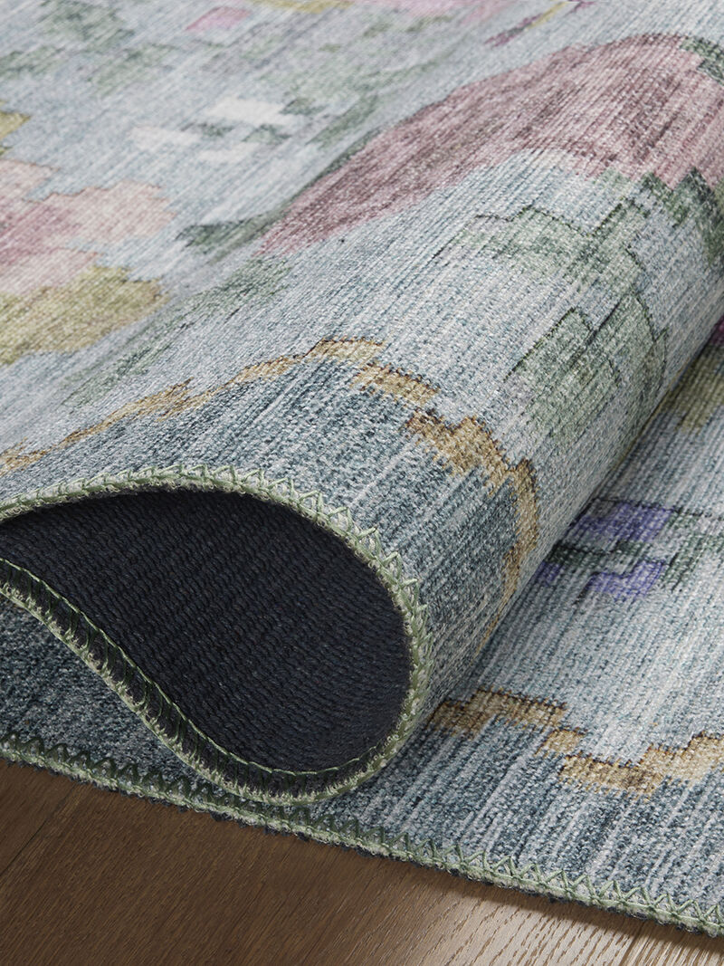 Rosa RSA-02 Sky 18" x 18" Sample Rug by Rifle Paper Co.