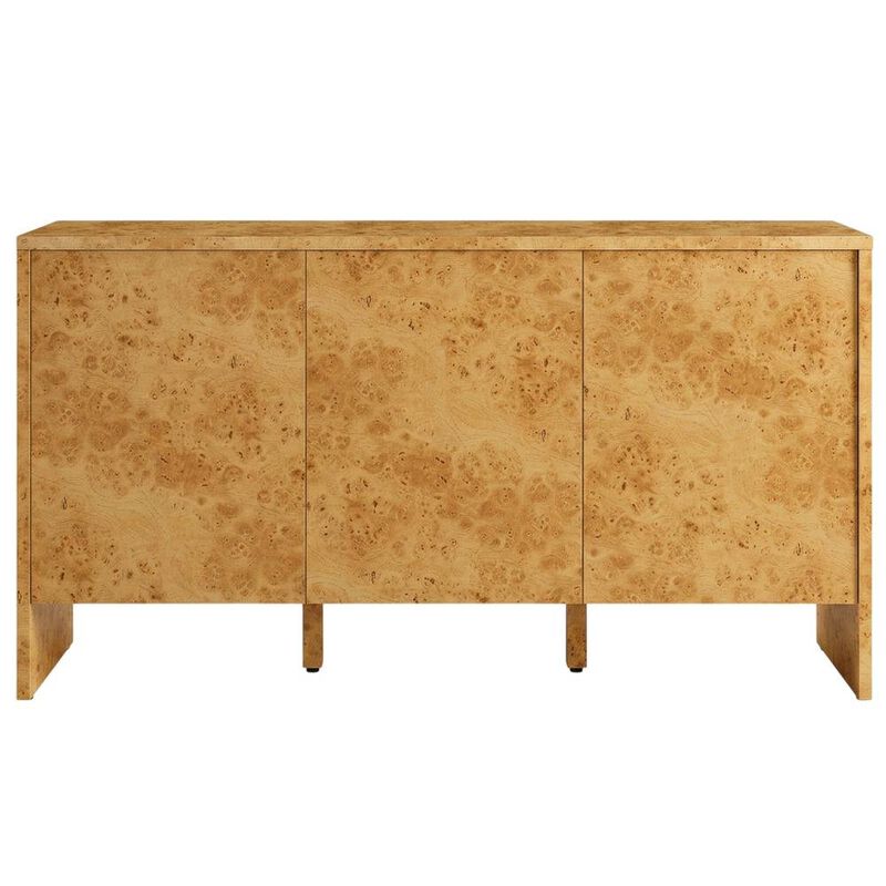 Burl Wood Sideboard with Spacious Storage and Elegant Finish image number 1