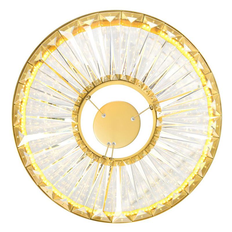 CWI Lighting Bjoux LED Chandelier With Sun Gold Finish
