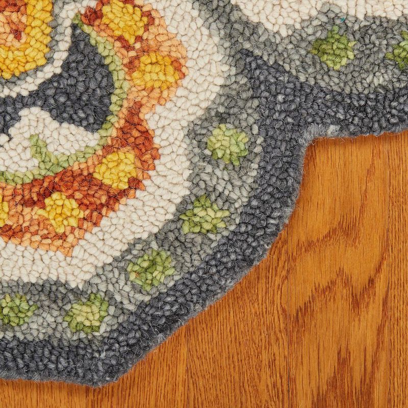 LR Home Dazzle Wool Area Rug Indoor