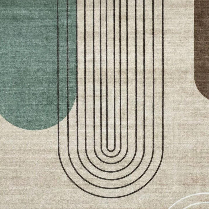 HomeRoots Abstract Area Rug