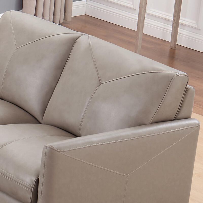 Yorkdale Top Grain Leather Loveseat
