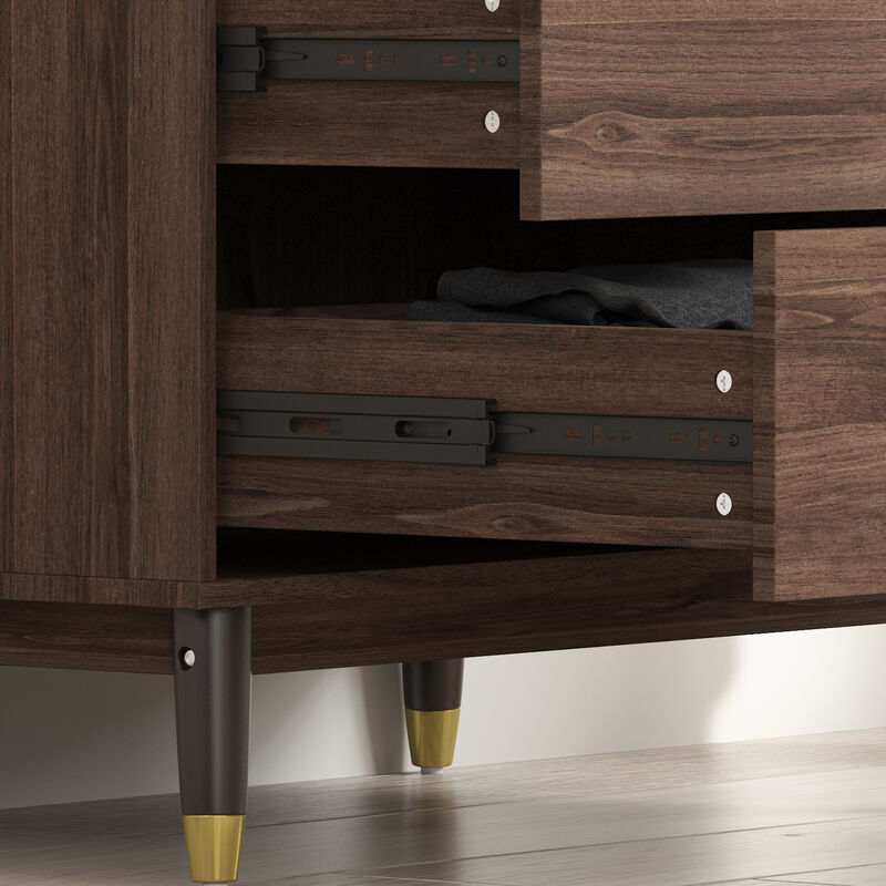 2-Drawers Kids Armoires Wardrobe With Hanging Rods, Drawers, Shelves (19.1 in. D x 31.5 in. W x 71.1 in. H)