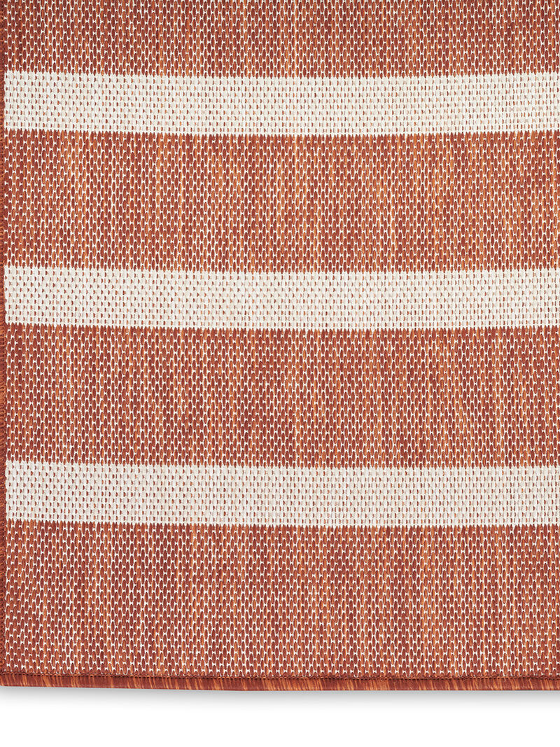Positano POS03 Terracotta/Ivory 7' x 10' Rug image number 4
