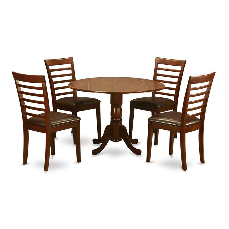 5 Pc small Kitchen Table and Chairs set-small Kitchen Table and 4 Dining Chairs