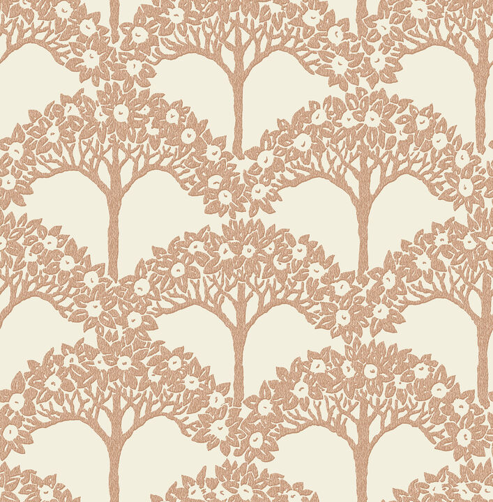 Dawson Rust Magnolia Tree Wallpaper