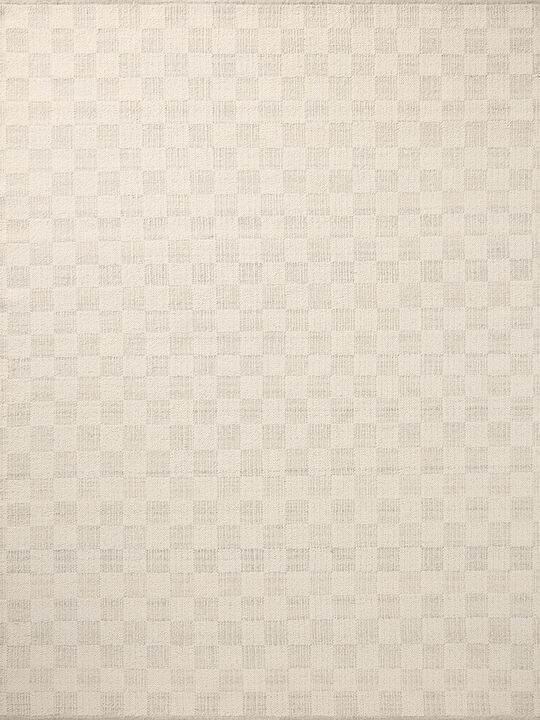 Knox KNX01 Ivory/Silver 2'6"x9'9" Runner Rug